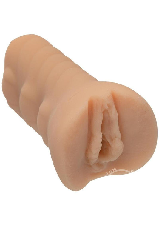 Signature Strokers Jesse Capelli Pocket Masturbator - Discreet pleasure on-the-go. Realistic texture for intense satisfaction. Elevate your date nights with this premium adult toy. Order now for intimate adventures!