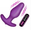VIBRATING SILICONE BUTT PLUG W/DIGITAL REMOTE