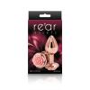 Rear Assets Rose Aluminum Anal Plug - Small - Pink/Rose Gold