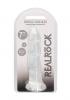 REALROCK NON REALISTIC DILDO W SUCTION CUP 7IN TRANSPARENT