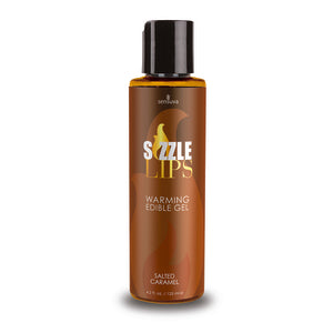 SIZZLE LIPS SALTED CARAMEL WARMING GEL 4.2 OZ