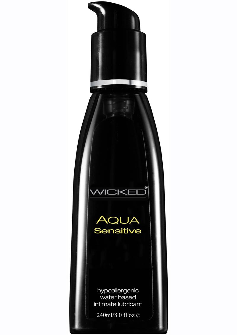 Wicked Aqua Sensitive Waterbased Hypoallergenic Unscented Lube 8oz