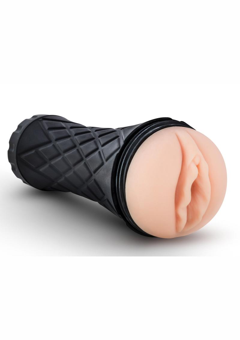 A lifelike male masturbator for unparalleled pleasure. Soft and supple texture for realistic sensations. Intensify intimacy with stimulating ribbing and nubs. Compact and discreet design. Explore desires and elevate pleasure with this premium pleasure device.