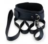 KINK CURIOUS COLLAR & LEASH SET BLACK
