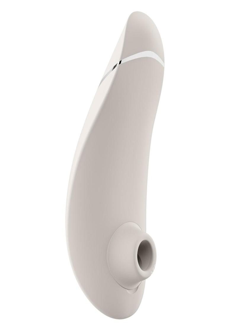 Womanizer Premium 2, an elegant clitoral stimulator with Pleasure Air Technology, featuring Smart Silence™, Autopilot™, and multiple intensities for a personalized pleasure experience.