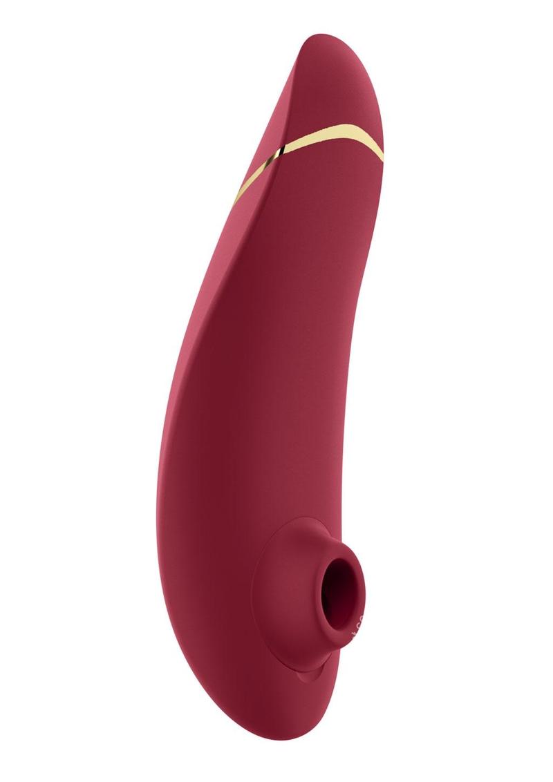 Womanizer Premium 2, an elegant clitoral stimulator with Pleasure Air Technology, featuring Smart Silence™, Autopilot™, and multiple intensities for a personalized pleasure experience.