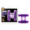PLAY WITH ME DOUBLE PLAY DUAL VIBRATING COCKRING PURPLE