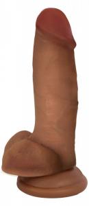 JOCK BARESKIN 7IN LATTE DILDO W/ BALLS