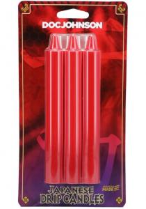 JAPANESE DRIP CANDLES RED