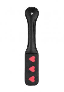 OUCH! PADDLE HEARTS BLACK