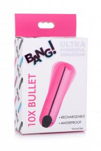 BANG! 10X VIBRATING METALLIC BULLET PINK