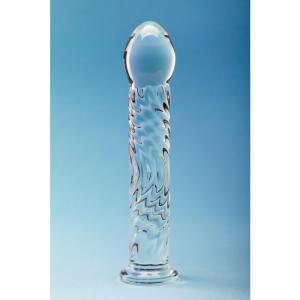 CLARITY GLASS DILDO SERAPHIC RIPPLE
