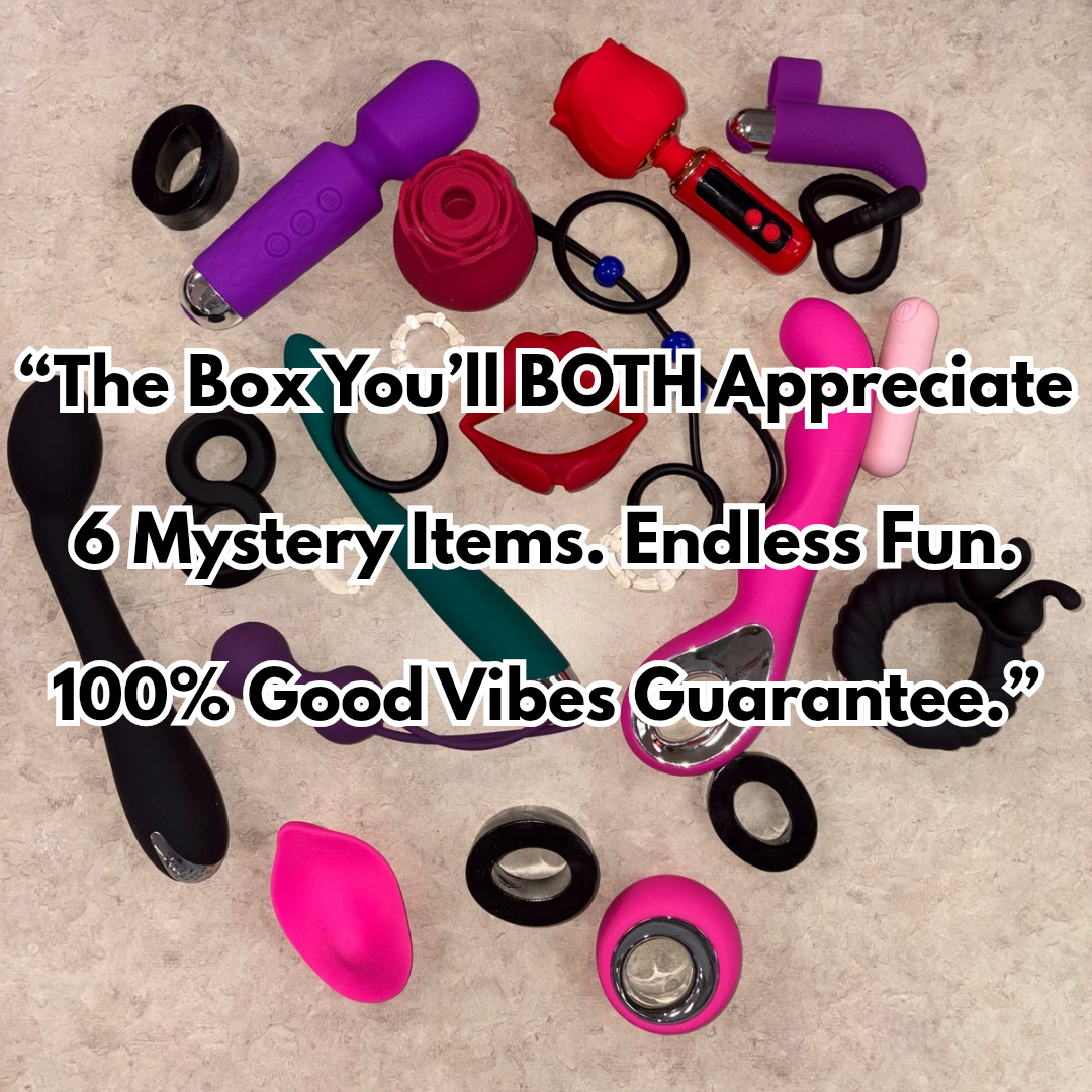 Couples Mystery Box – 6 Surprise Intimacy Items | Premium Body-Safe Silicone