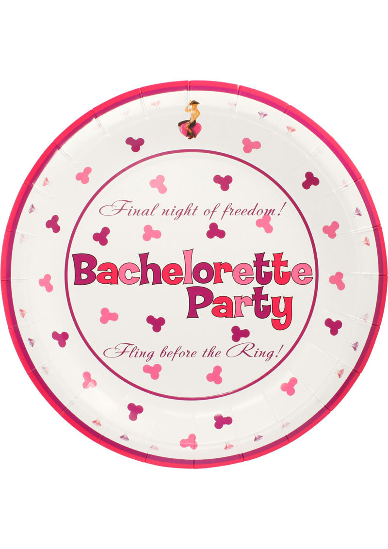 Bachelorette Party 10 Inch Plates 10 Per Pack