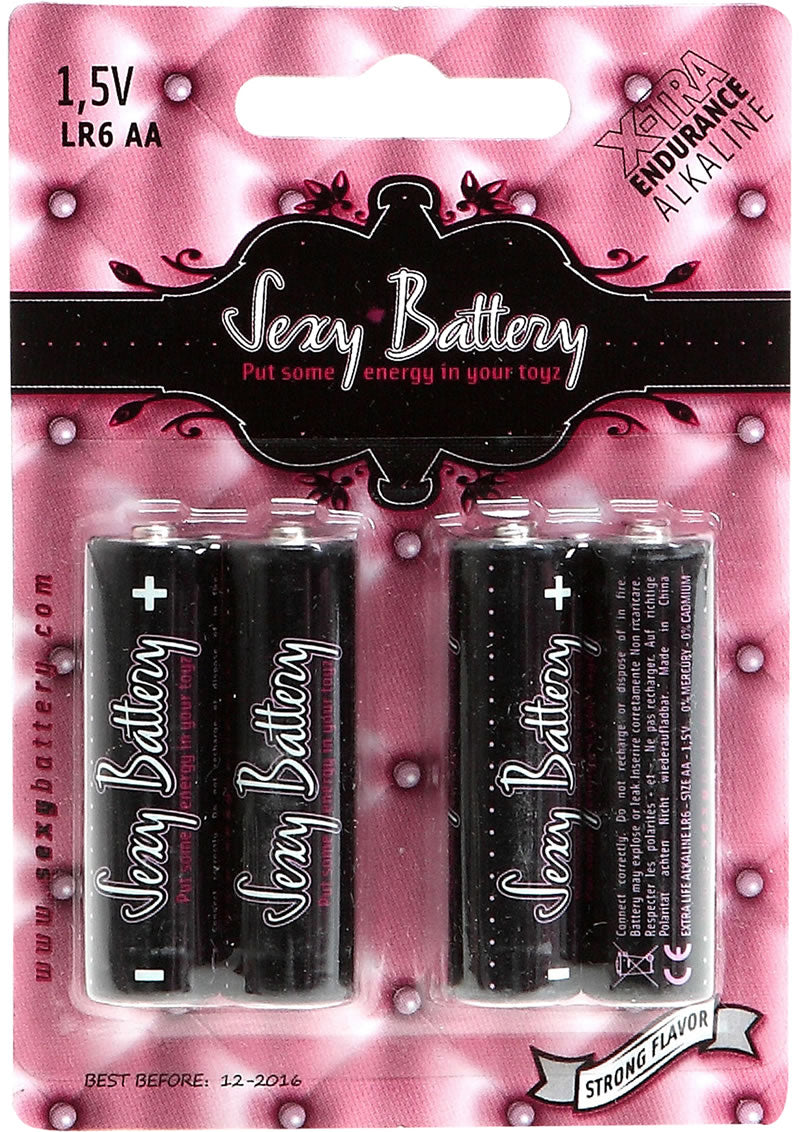 Sexy Battery Xtra Endurance Alkaline LR6 AA/ 1.5V 4 Each Per Pack