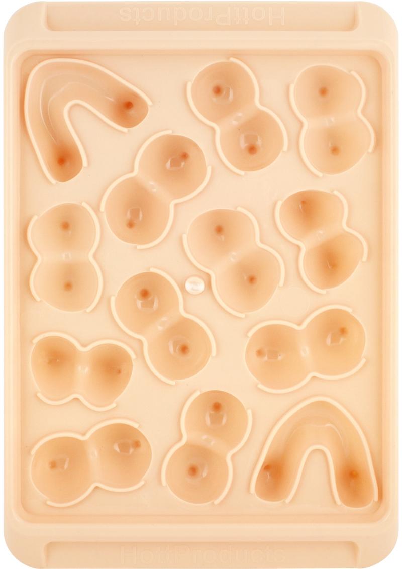 Boobie Ice Cube Tray Assorted Boobie Shapes (2 Pk) 26 Cubes