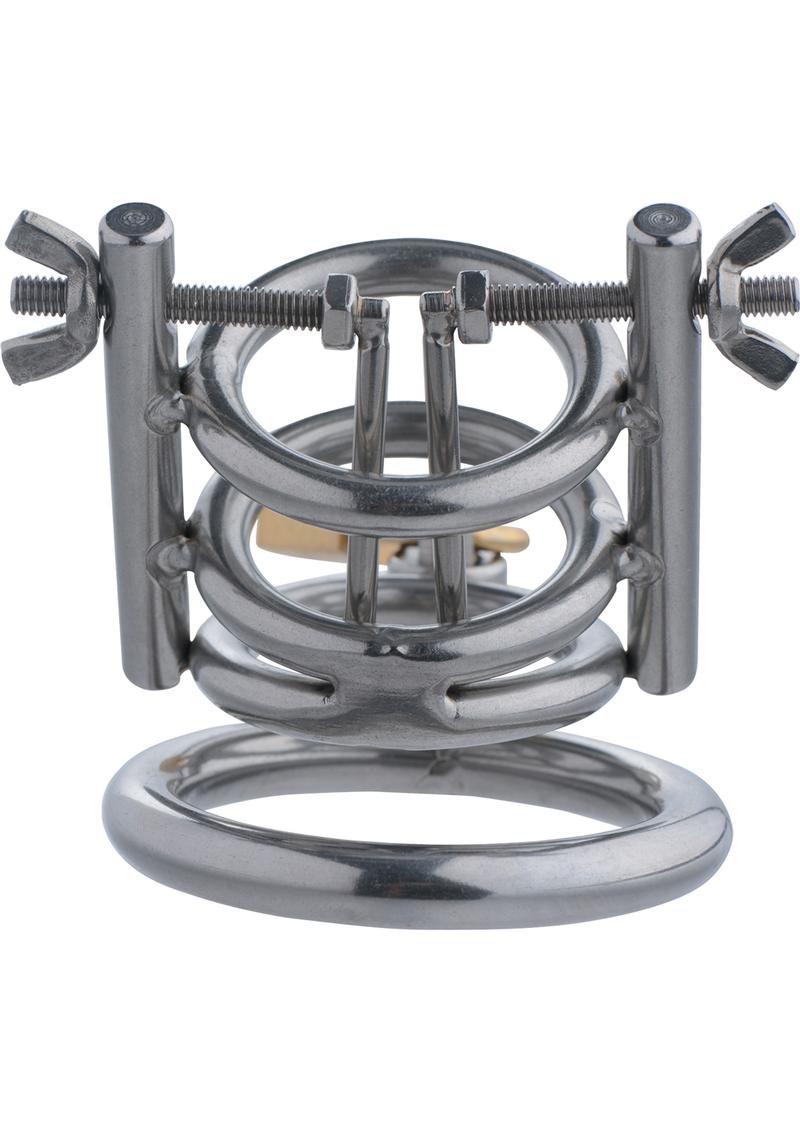 Master Series Deluxe Cleaver Urethral Spreader CBT Chastity Cage