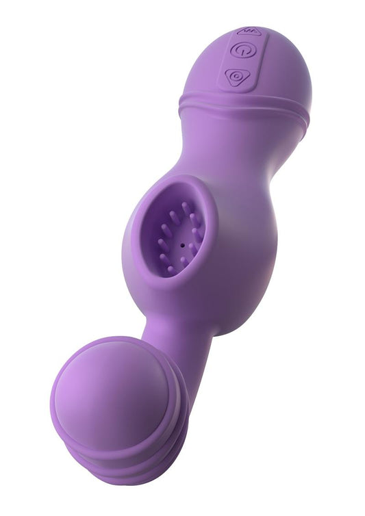Fantasy For Her Tease N` Please Her USB Rechargeable Silicone Clitoral Stimulator Waterproof Purple 6.5 Inch
