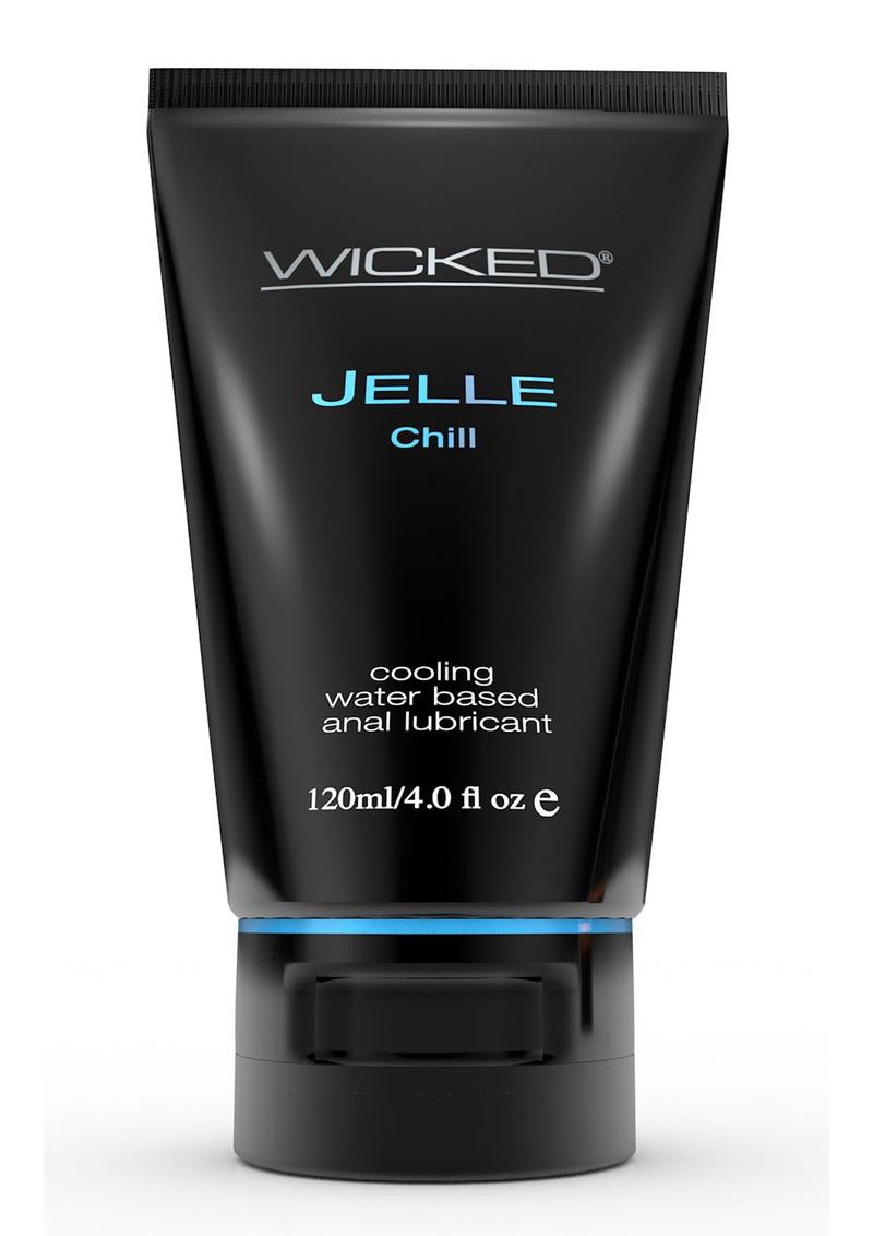 Wicked Jelle Anal Gel Cooling Sensation Lubricant 4oz Tube
