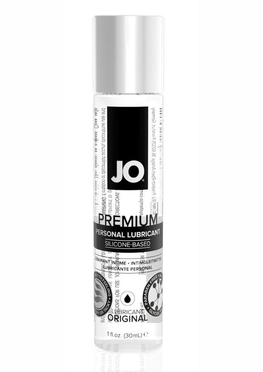 JO Premium Silicone Lubricant | Long-Lasting, Odor-Free, Silky Smooth 1oz.