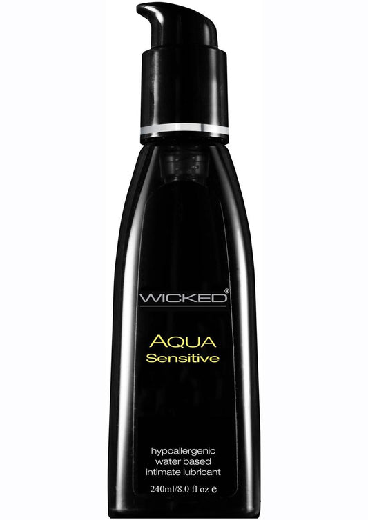 Wicked Aqua Sensitive Waterbased Hypoallergenic Unscented Lube 8oz