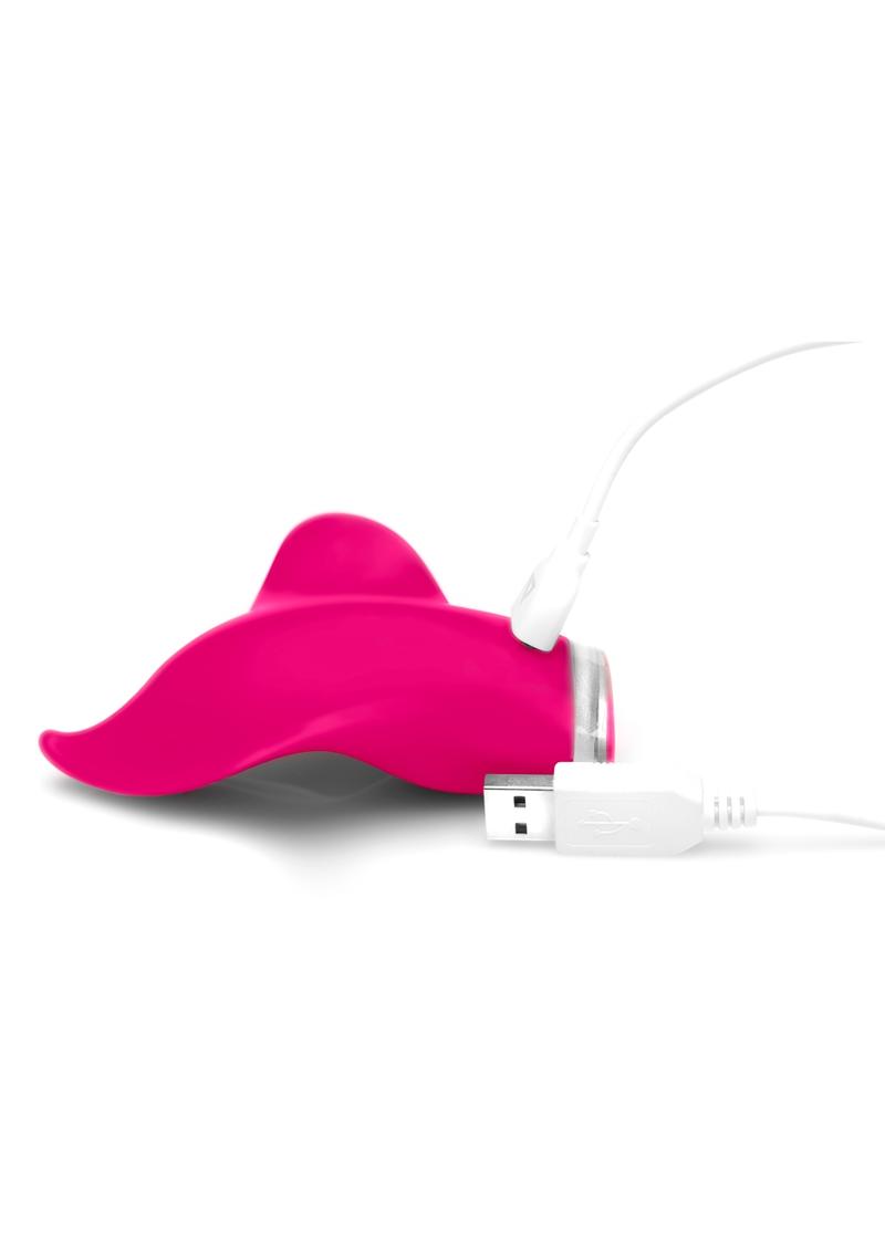 Mimic Plus USB Magnetic Rechargeable Silicone Handheld Massager Waterproof Magenta