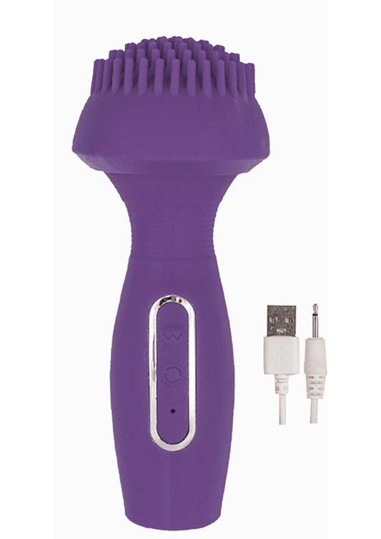 Devine Vibes Dual Wand Climaxer  Rechargeable Waterproof Purple
