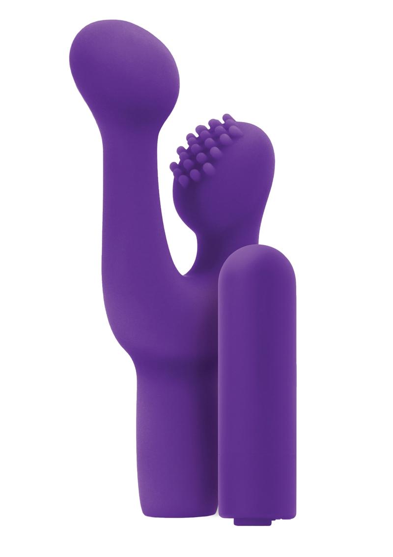 Inya Finger Fun Silicone Rechargeable Vibrating Clitoral Stimulator - Purple