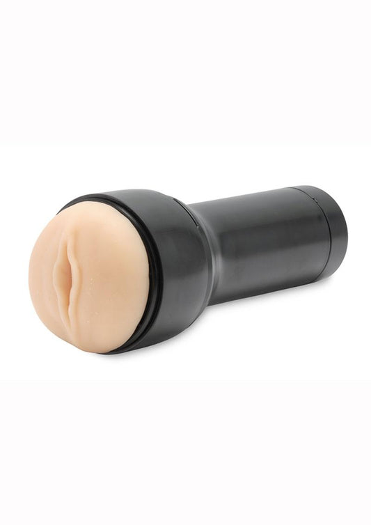 A sleek and elegant black and pink Kiiroo Feel Stroker Pussy, a revolutionary intimate toy for enhanced pleasure and connection. Its compact design fits comfortably in hand, while its realistic textures and ribbed interior offer mind-blowing sensations. Connectable to compatible devices, it provides an immersive interactive experience.