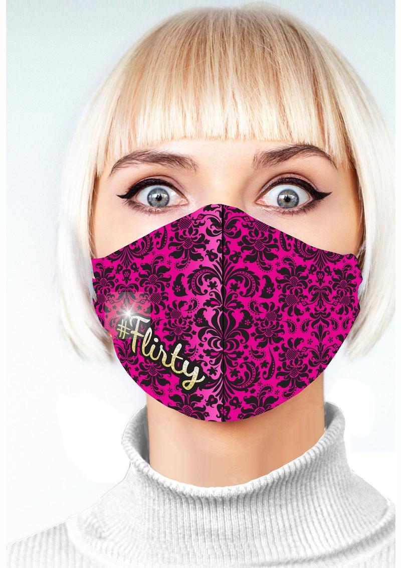 Super Sexy #Flirty Mask - Fuchsia/Black