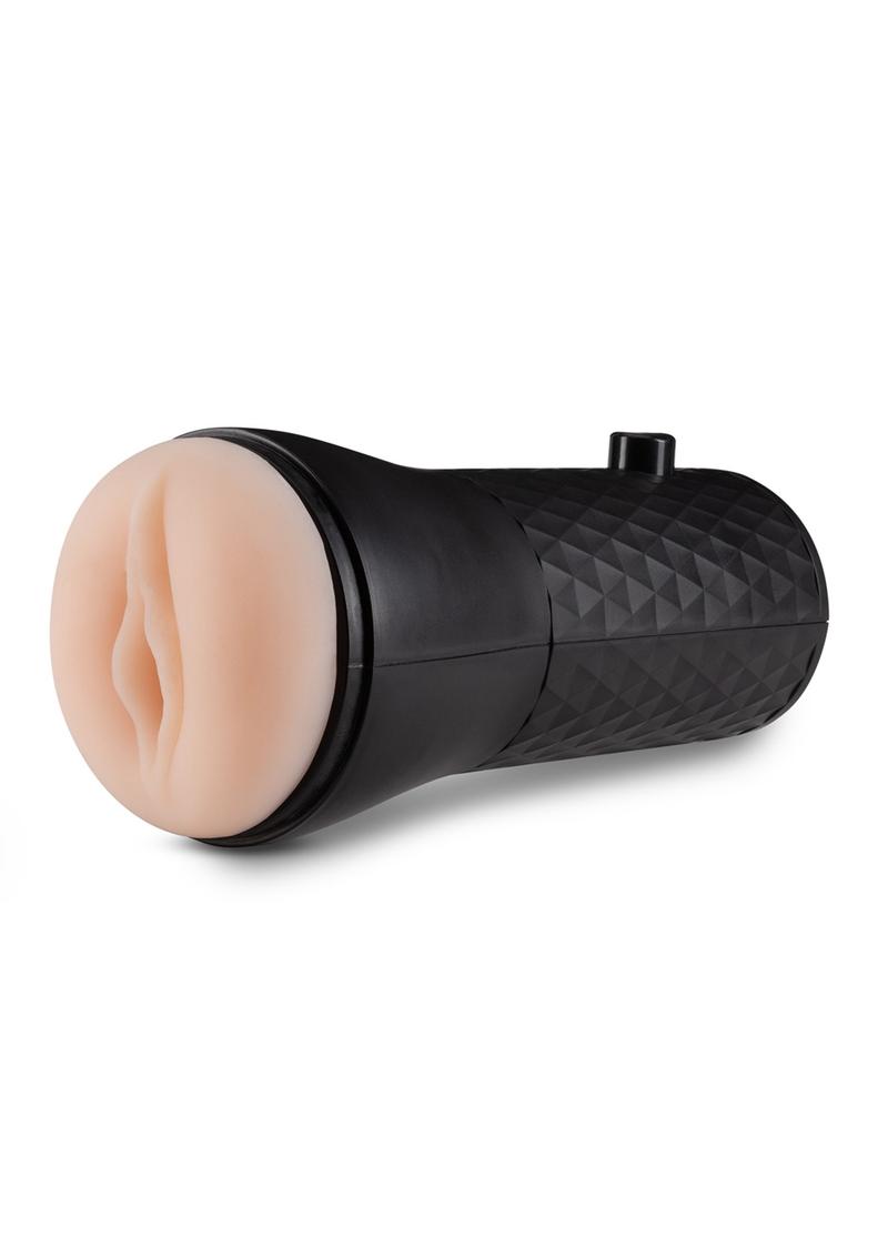 M For Men Torch Thrill Masturbator - Vanilla. A sophisticated pleasure device for lifelike sensations. Textured interior for intensified pleasure. Compact, discreet, and easy to clean. Elevate solo experiences with this premium male masturbator.